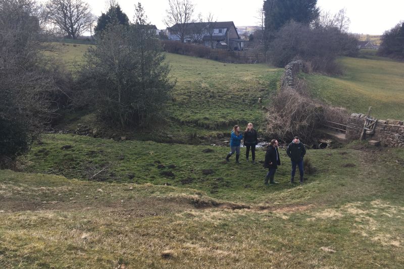 The farm is one of five pilot sites which will process research techniques and gather evidence on the benefits of using natural solutions to reduce flood risk