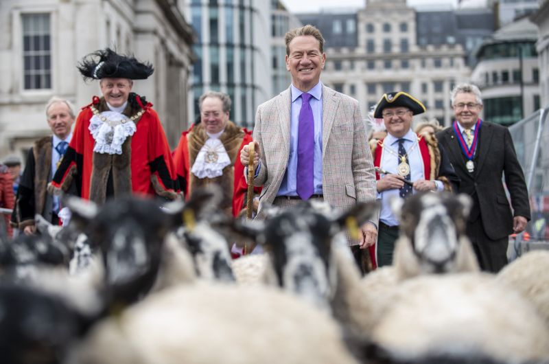 Michael Portillo said people today are 'unaware' of where their meat and wool comes from (Photo: SheepDriveLDN/Twitter)
