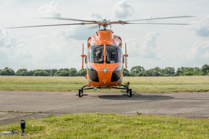 East Anglia's Magpas Air Ambulance team airlifted the man to hospital following the incident