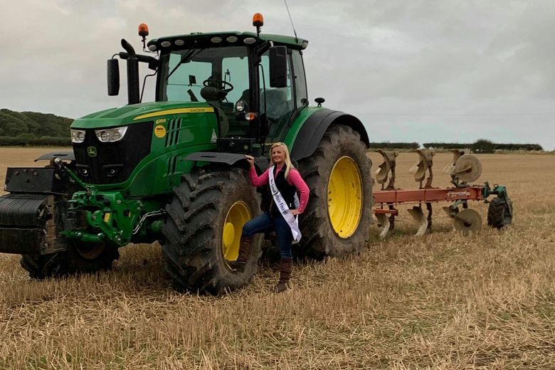 Sammy Lambert is usually found working on her family's arable farm in East Yorkshire