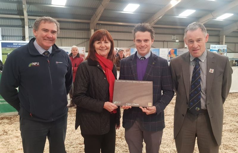 Rheinallt Harries (middle right) has won the prestigious annual award