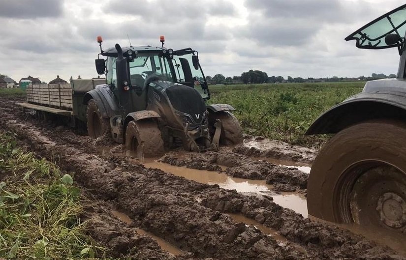 The rainfall the UK has experienced 'underlines the vulnerability' of farming businesses