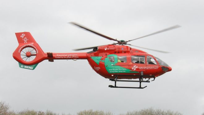 Last year the air ambulance charity attended 99 missions on the island of Anglesey alone