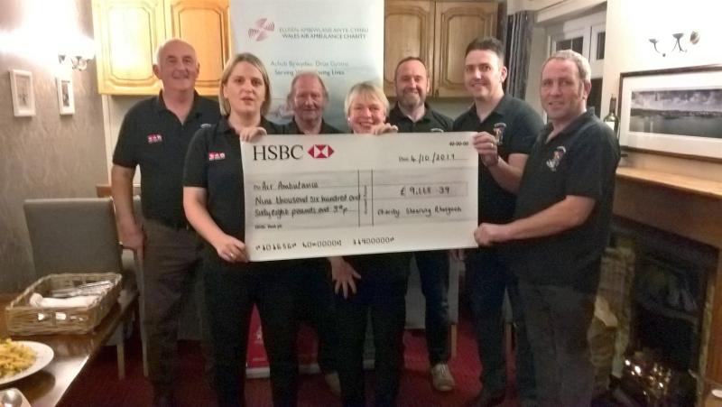 The group raised thousands for Wales Air Ambulance following their annual shearing day