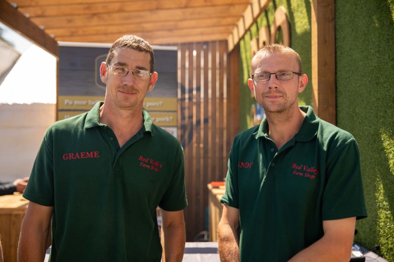 Graeme (L) – armed with a selection of traditional sausages and bacon – will attempt to break the unusual record