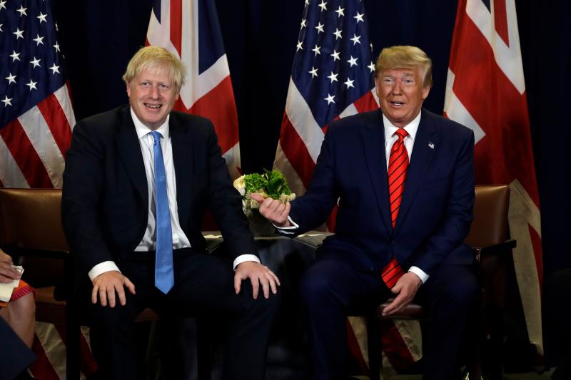 The leaked Department for International Trade documents contain discussions between UK and US officials over a possible future trade deal (Photo: Evan Vucci/AP/Shutterstock)