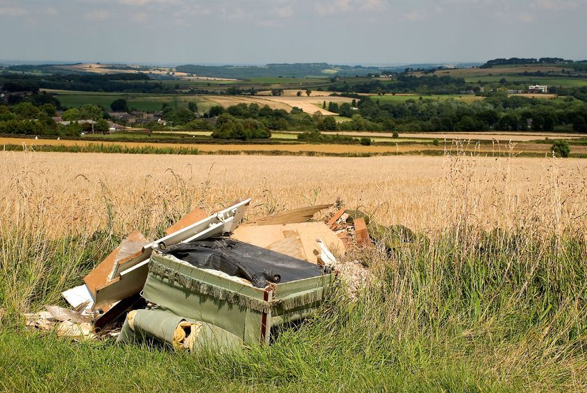 Figures show a surge in incidents where rubbish is being dumped on farm land and blighting the countryside