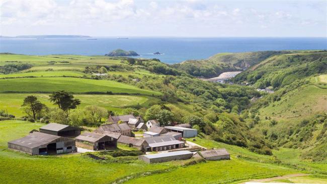 The Pembrokeshire county farm, located near Solva, dates back to the 14th century