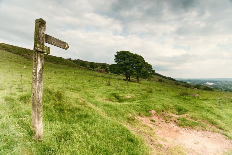 The Peak District farmer was left 'shaken and bruised' after the assault, police said