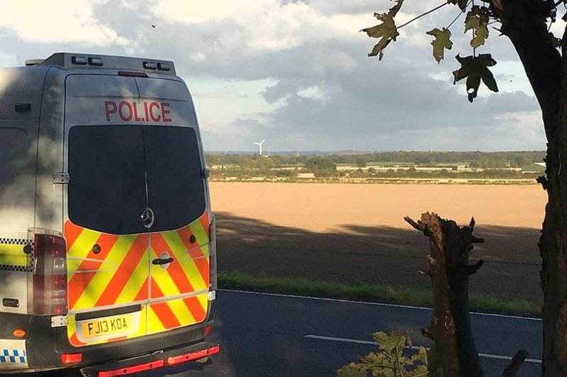 The farmer said the bizarre incident has left him 'devastated' as it will affect lambing next year (Photo: Nottinghamshire Police)