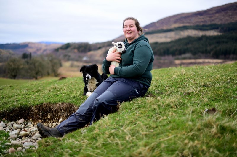 Chloe Malcolm's appointment is a change in the usual demographic for a farm manager in Scotland, as only 16% are female