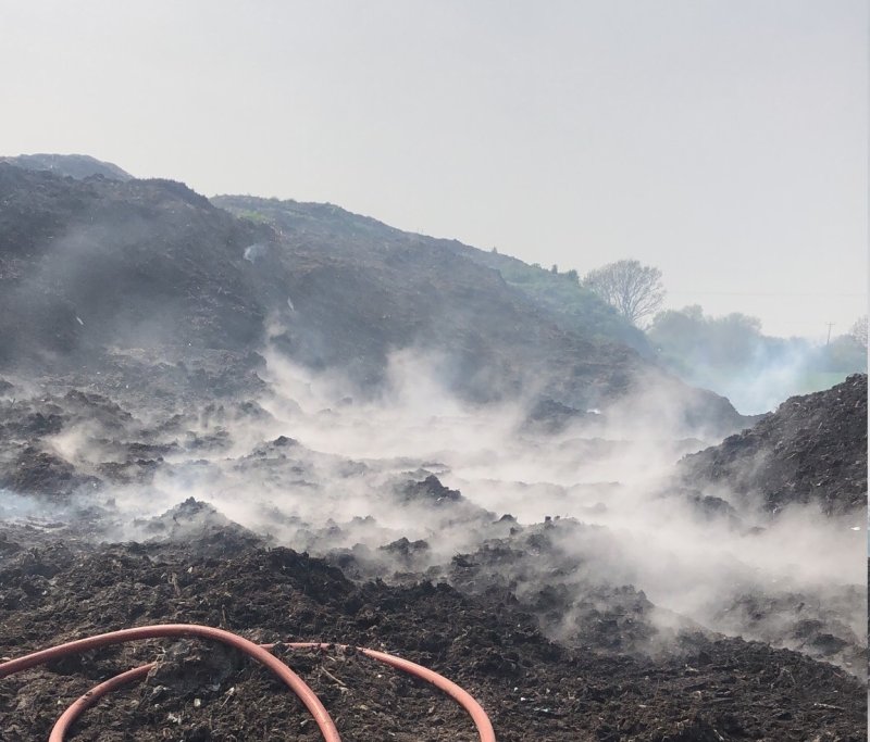 The blaze was fully distinguished after around seven hours, fire crews said (Photo: Warrington Fire Station)