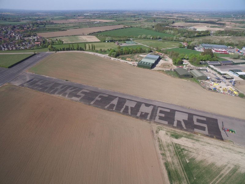 A group of farmers and equipment manufacturers joined forces to thank the NHS and farming industry