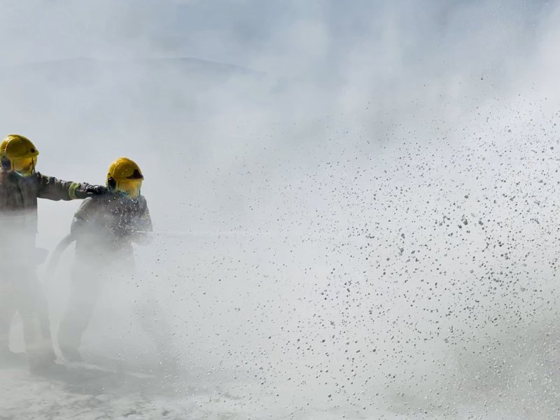 Dramatic images have been released showing firefighters battling a farm blaze (Photo: Cockermouth Fire Station)