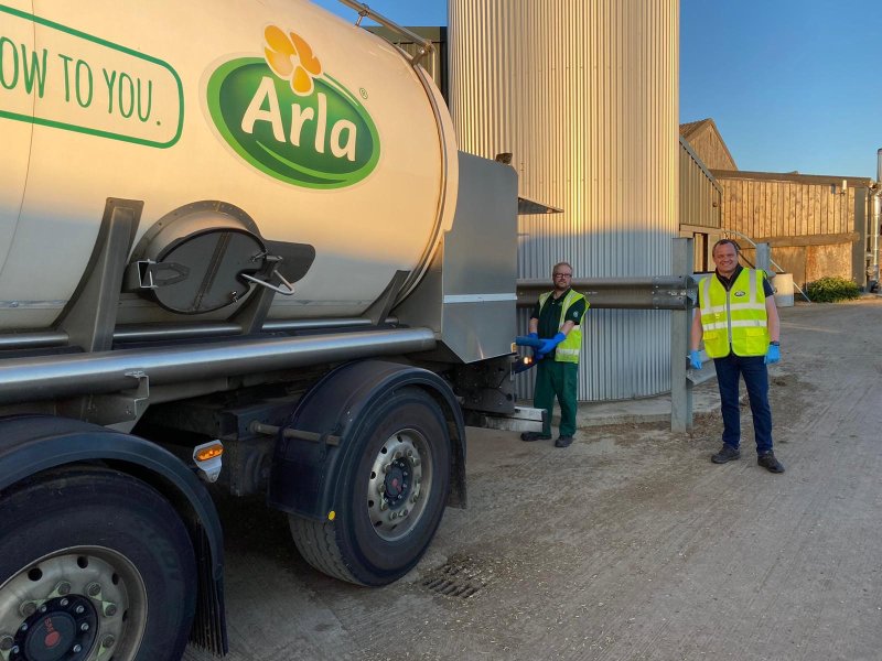  Arla trained 19 dairy farmers to provide a back-up option for its logistics team if needed