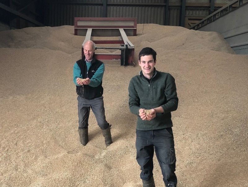 James Turner manages Brackenburgh Home Farm, an 800-hectare mixed farming enterprise, with trainee manager Henry Scholefield