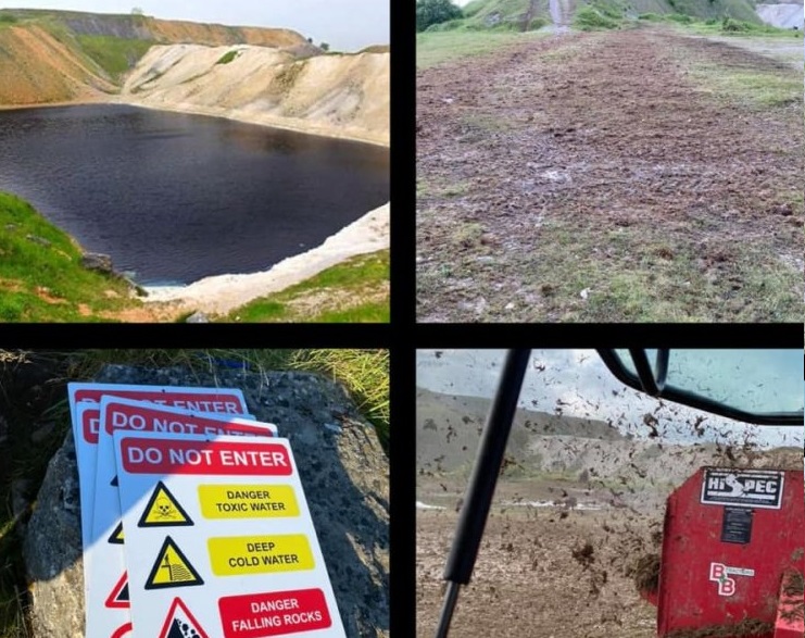 Farmers have spread slurry to make the place less attractive to visitors (Photo: EH UP High Peak/Facebook)