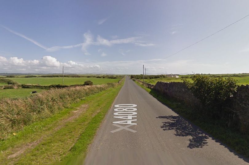 The road incident happened on the A4080 from Aberffraw to Llanfaelog (Photo: Google)