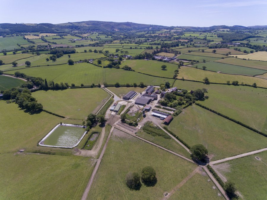 The property is on the market for sale as a whole or in six lots (Photo: Roger Parry & Partners)
