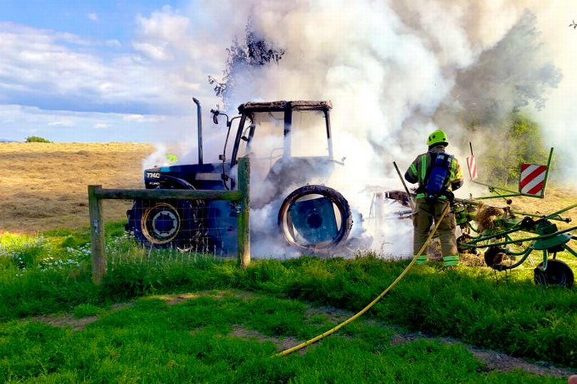 A photo of the incident was shared on social media (Photo: Launceston Community Fire Station)