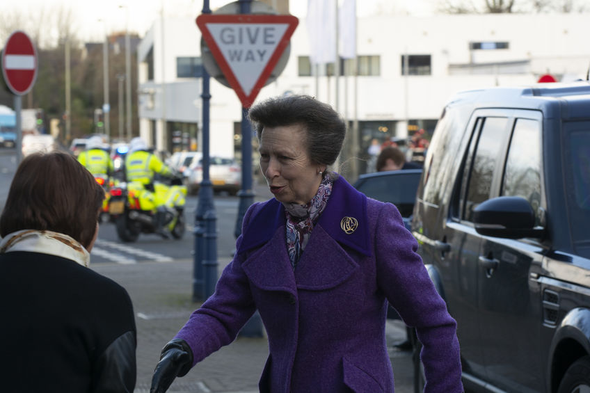 Princess Anne has urged people to think more about the impact of waste