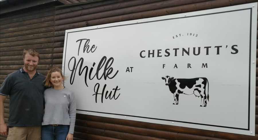 Farmers William and Alison Chestnutt have seen a 'phenomenal demand' for their milk since the launch of their new venture
