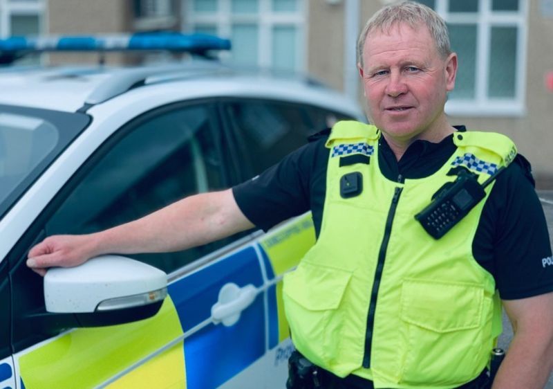 Special Constable Michael Scott, who spends most of his time farming, helped save dozens of livestock (Photo: Northumbria Police)