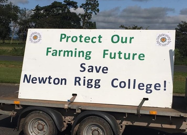 Over eighty tractors took part in the event which protested against the college's closure (Photo: Cumbria YFC)