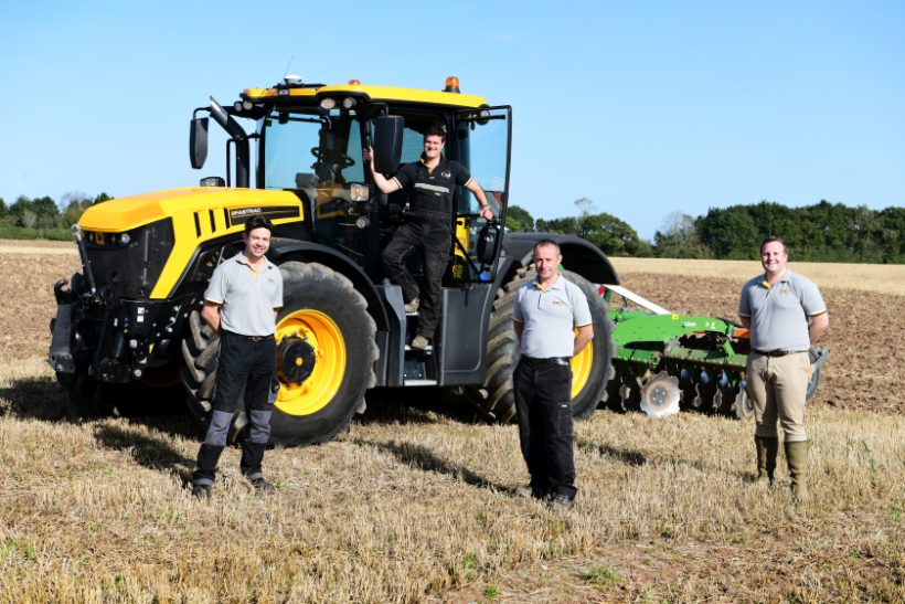 The Fastrac 4000 Series tractor used to create the commemorative artwork