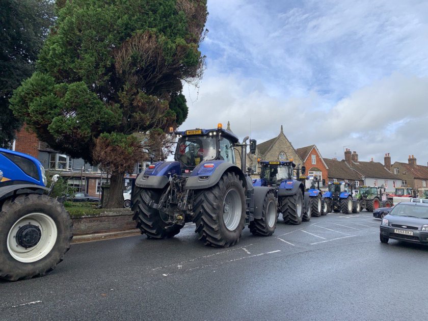 Farmers demonstrated on Friday against moves to permit lower-quality food imports post-Brexit (Photo: Save British Farming)