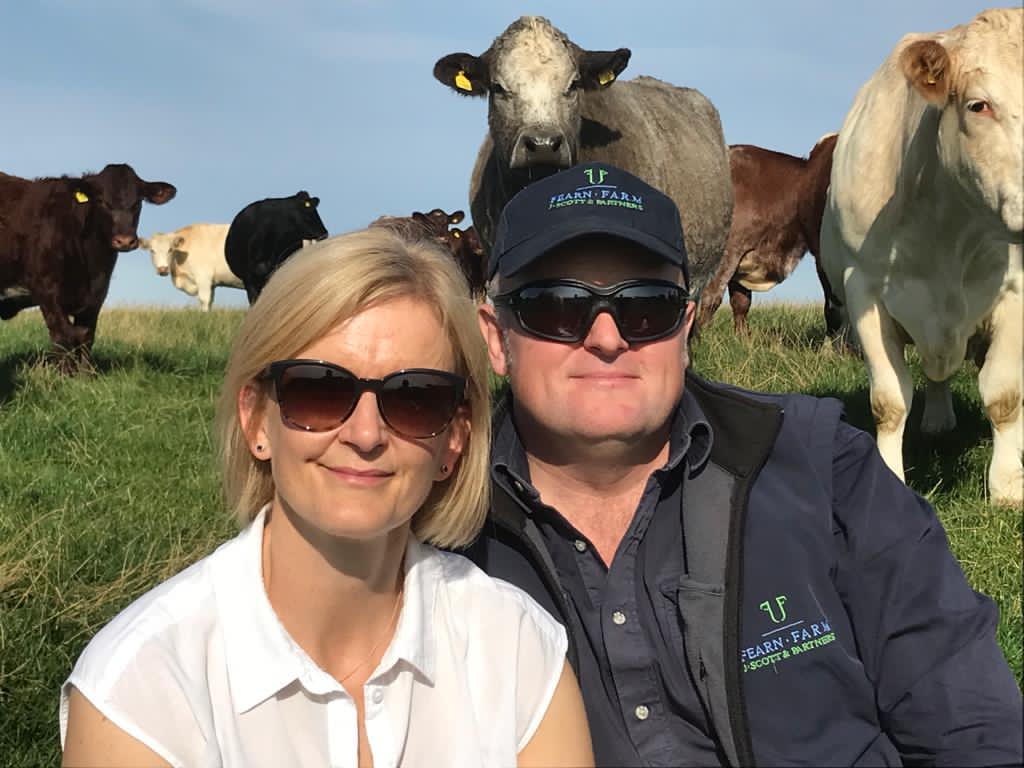 Fiona and John Scott will hold their first online breeding cattle sale in January