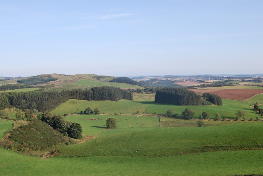 The property is set within an area of productive farmland (Photo: Galbraith)