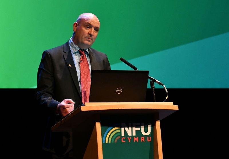 NFU Cymru President John Davies says any funding cut is a 'severe blow' to farmers