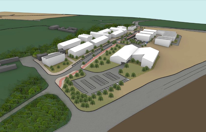 An early concept drawing for SRUC’s expanded Aberdeen Campus