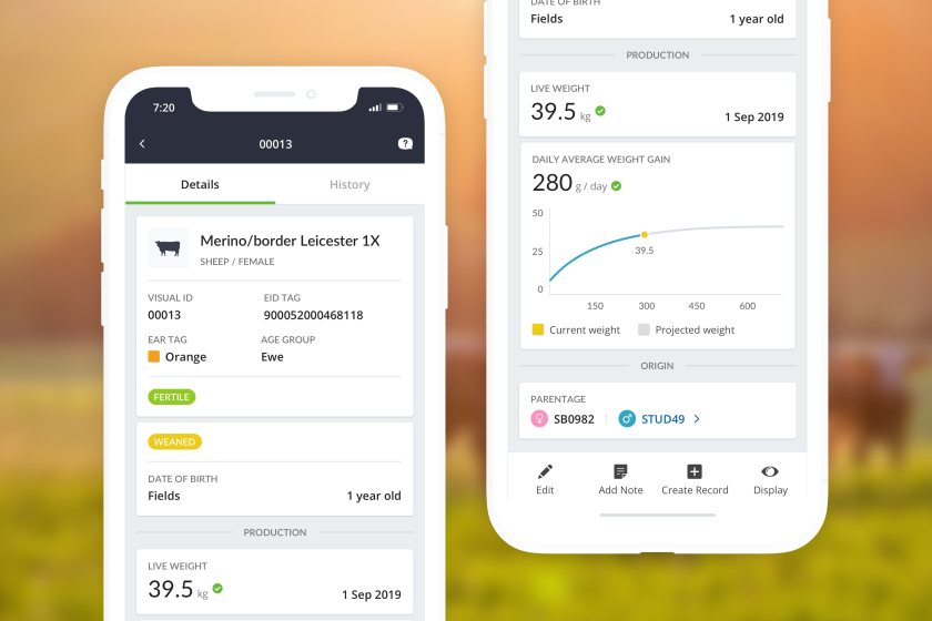 The app digitises record keeping and provides actionable insights from farm data