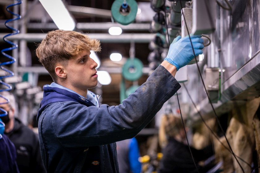 The new dairy parlour will reduce milking times and improve animal welfare