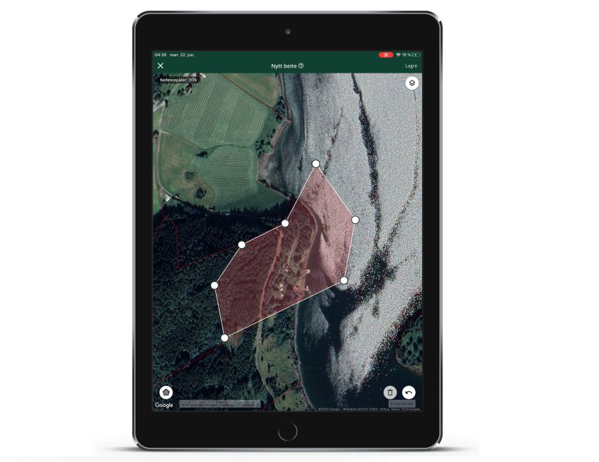 To operate the system, farmers use a mobile app set out specific virtual boundaries