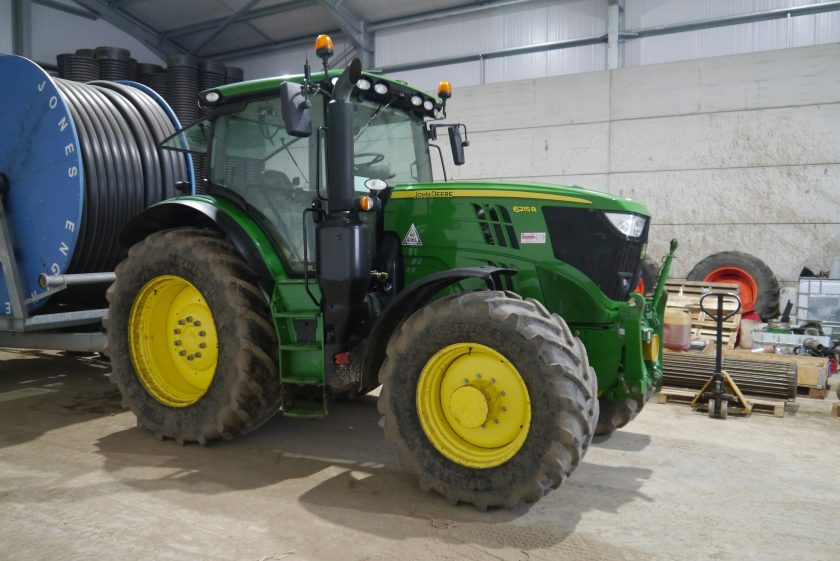 Tractors for sale include a 2017 John Deere 6215R