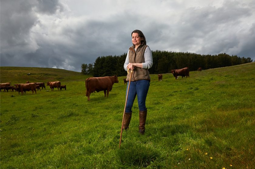 The advert features livestock farmers Joyce Campbell and Hazel McNee
