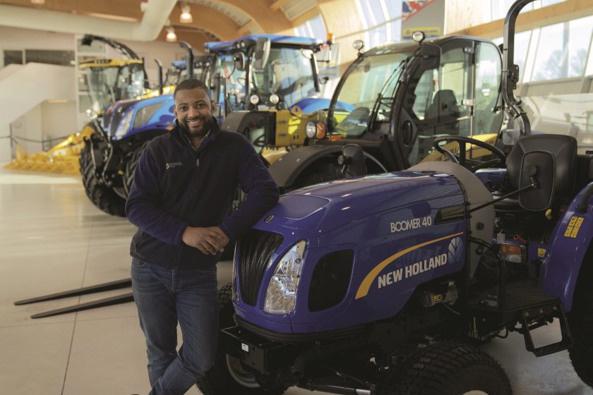 There are three different New Holland machines available to loan for free for one year