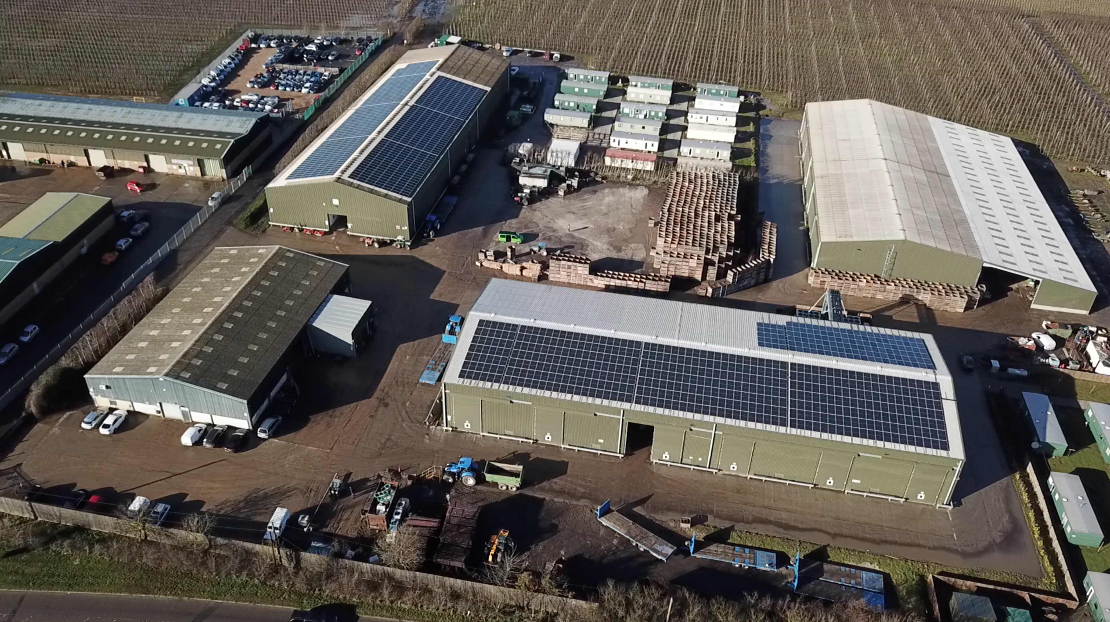 The new solar array will provide all of the power for the packing and cold storage operations