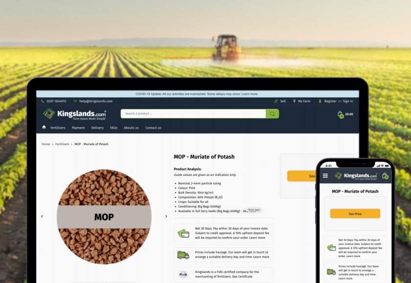 The online platform aims to help farmers source fertilisers at favourable prices