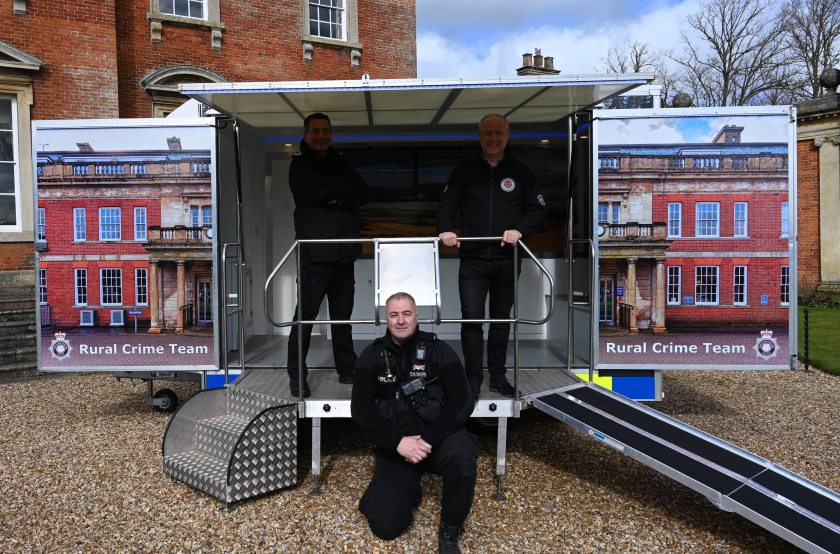 The purpose-built trailer was designed to be visible and accessible to farming communities