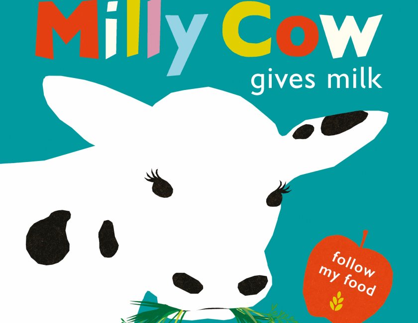 The first children's book in the series 'Milly Cow Gives Milk' explores milk production