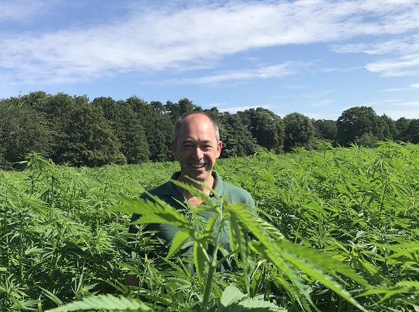 John Barrett, director of Norfolk-based Sentry Farms, recently started cultivating Cannabis sativa for hemp fibres