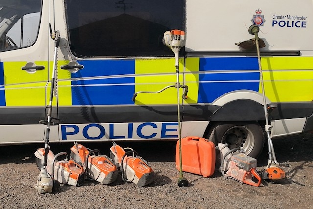 During police searches on the farm, around £50,000 worth of farm machinery was seized