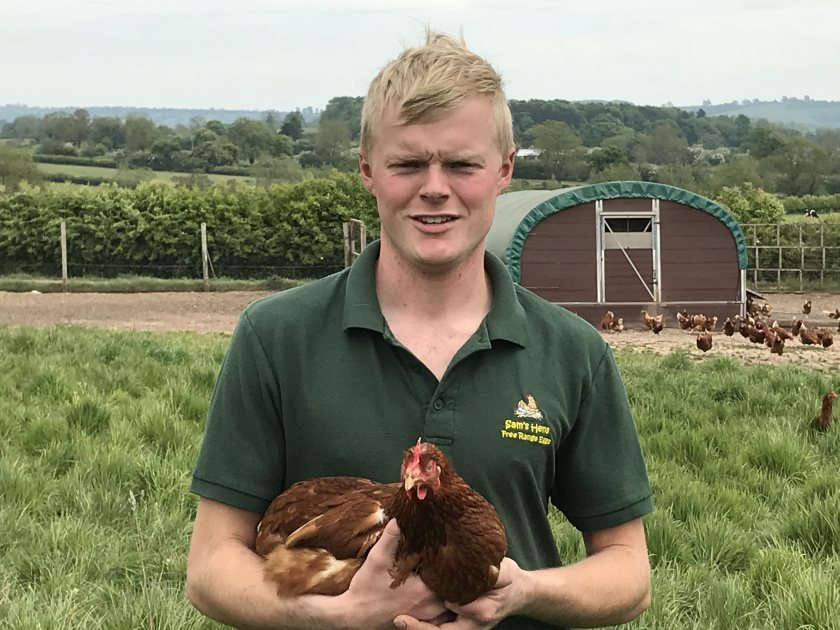 26-year-old Sam Hall now owns approximately 3,200 birds, with Covid restrictions significantly boosting business