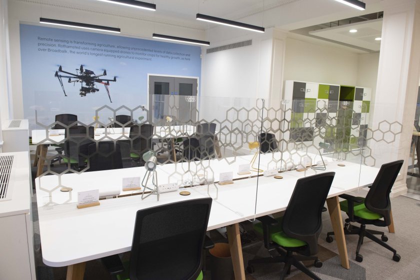 The hub, in the heart of the historic Russell building in Harpenden, has been refurbished