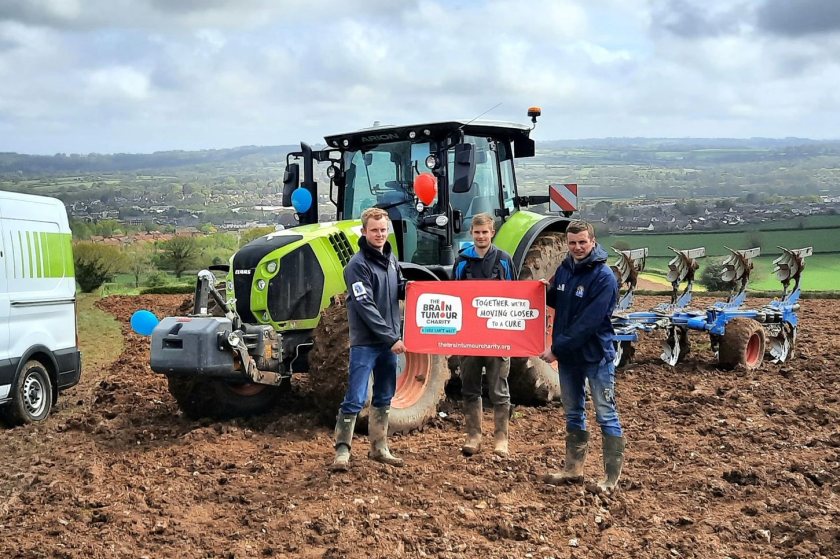 24 members of the YFC continuously ploughed, with each doing an hour slot of ploughing