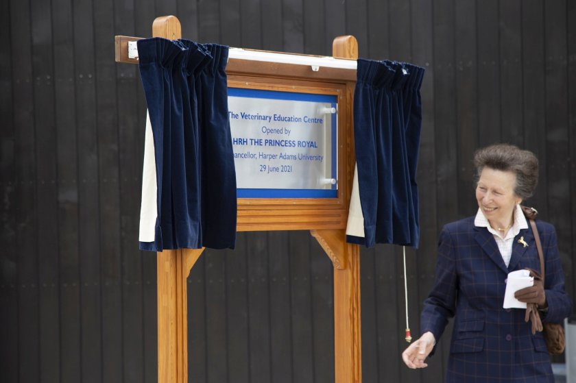 Princess Anne opened the new £8.6m Veterinary Education Centre this week